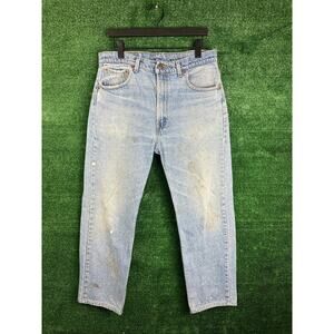 Vintage Levis Jeans Men's Size 34 Blue Baggy Fit Distressed Y2K Denim Pants